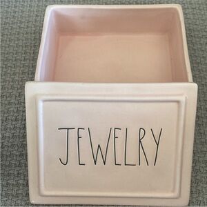 Rae Dunn Pink Jewelry Storage Box